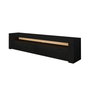 Hanah Home Soporte para TV Batı - Wood Black con Luces LED